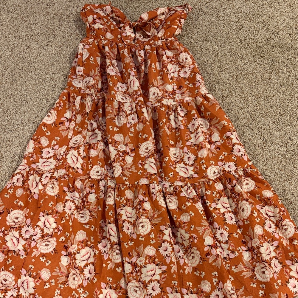 Floral Orange woman’s Dress